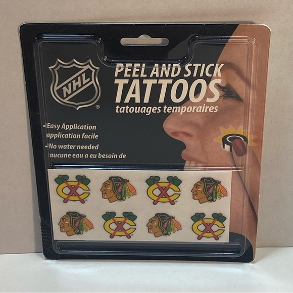 Chicago Blackhawks‎ NHL McDonalds Promo Mini Pennant Stickers Tattoos Decals Lot - Picture 8 of 9